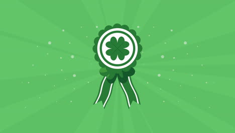 insignia del día de san patricio con trébol