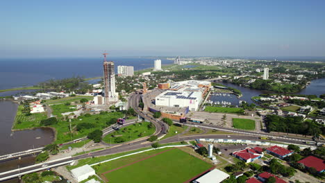 Aerial-View-Of-Riviera-Veracruzana-In-Boca-Del-Rio,-Veracruz