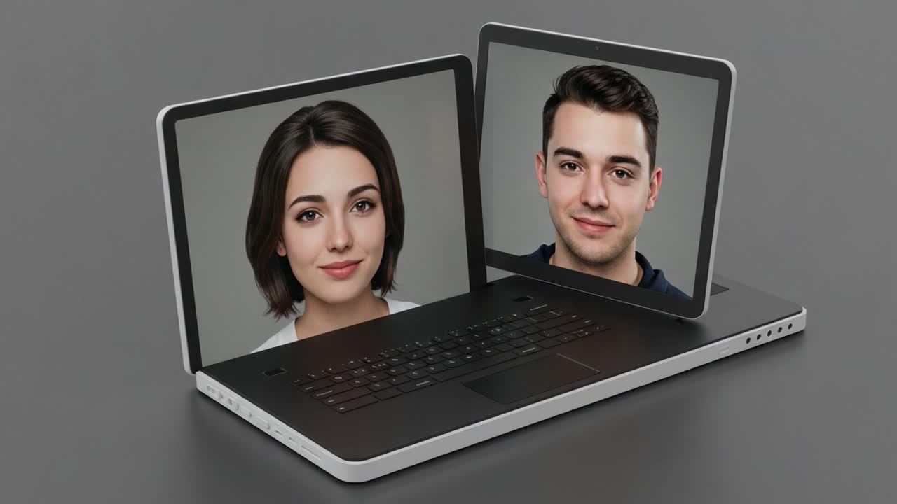 A Digital Connection Between Two Faces: Exploring Emotional Expressions Through Virtual Interaction on a Laptop Screen