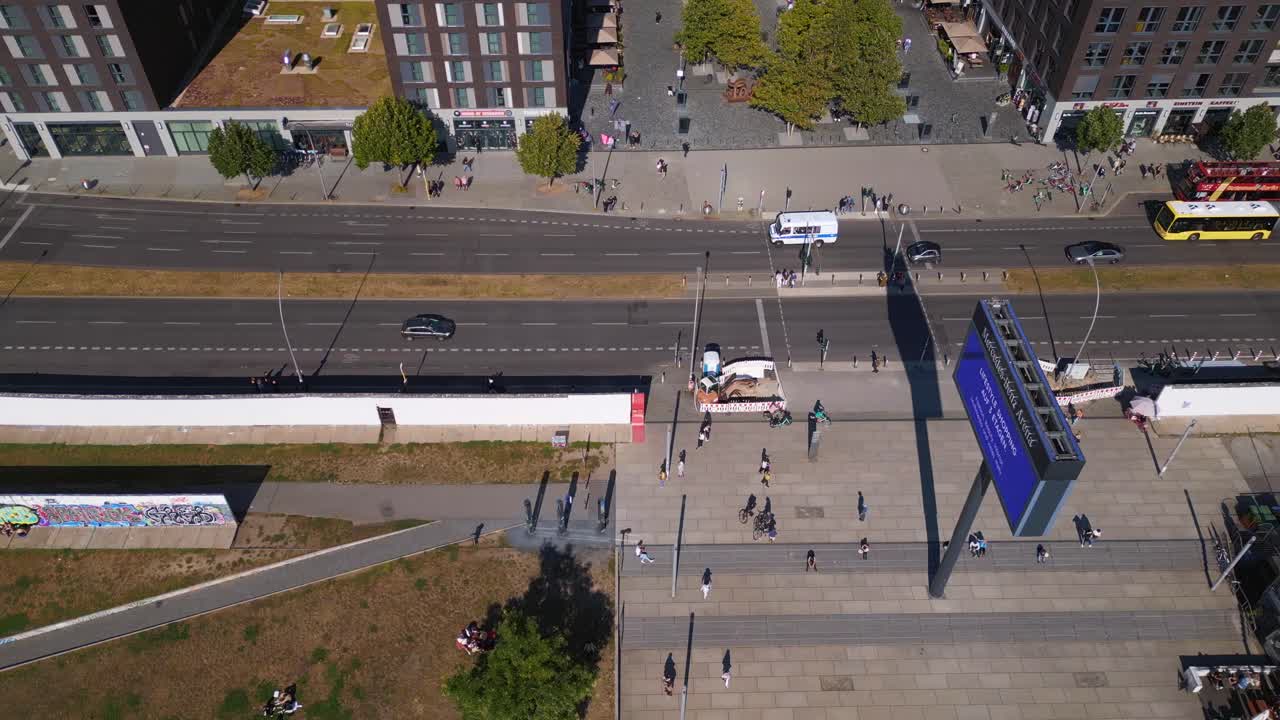 베를린 여름 도시 벽 국경 강