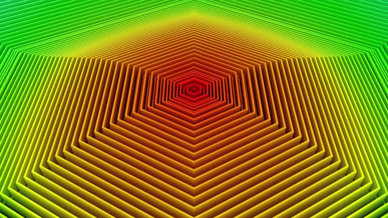 los hexágonos forman una onda