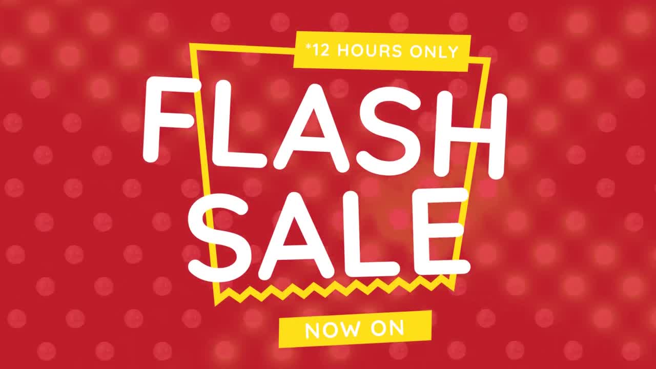 Video yang dihasilkan secara digital tentang flash sale 4k