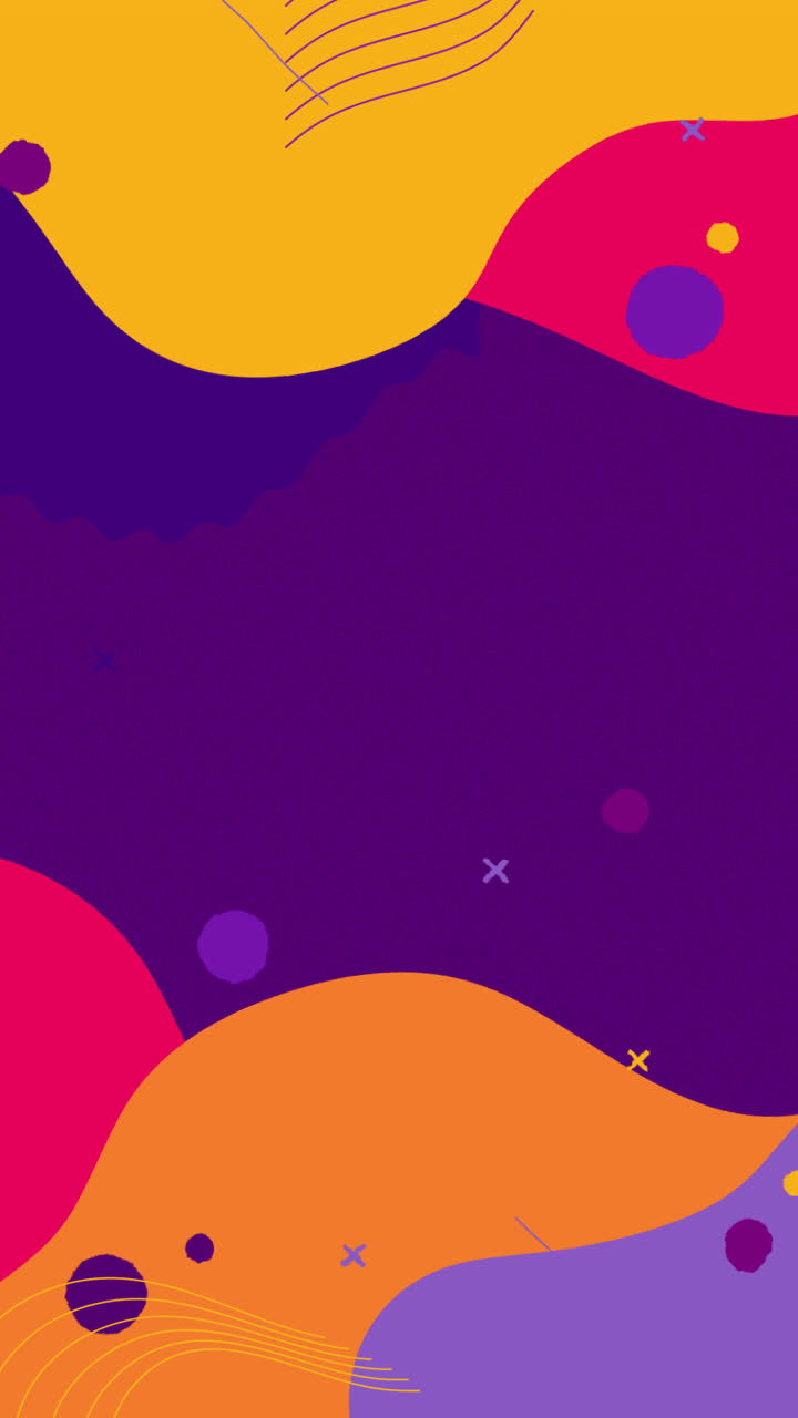 Motion Graphic of Flat design abstract dynamic background