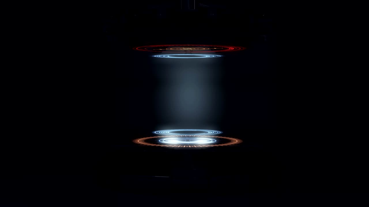 interfaz futurista con el espacio de copia.