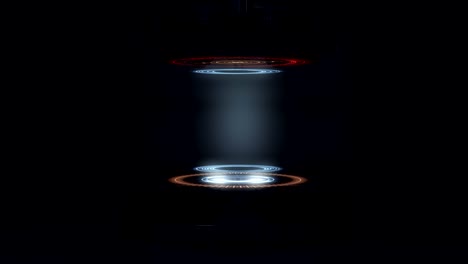 futuristic interface with copy space.