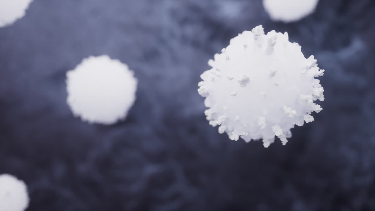 림프세포와 생물학적 면역 체계, 3d 렌더링