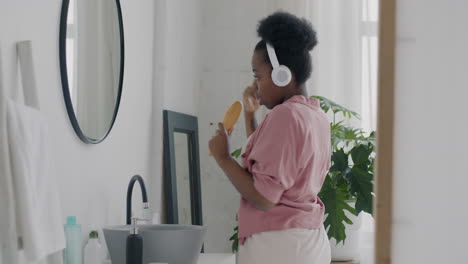 Woman Singing in the Bathroom