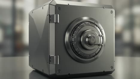 a modern security safe showcasing advanced locking mechanisms and sleek design, ideal for protecting valuables and enhancing security measures in any setting