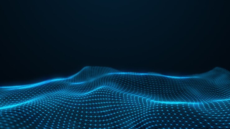 Abstract Digital Wave Pattern