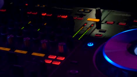 A Nightclub DJ entertaining an audience