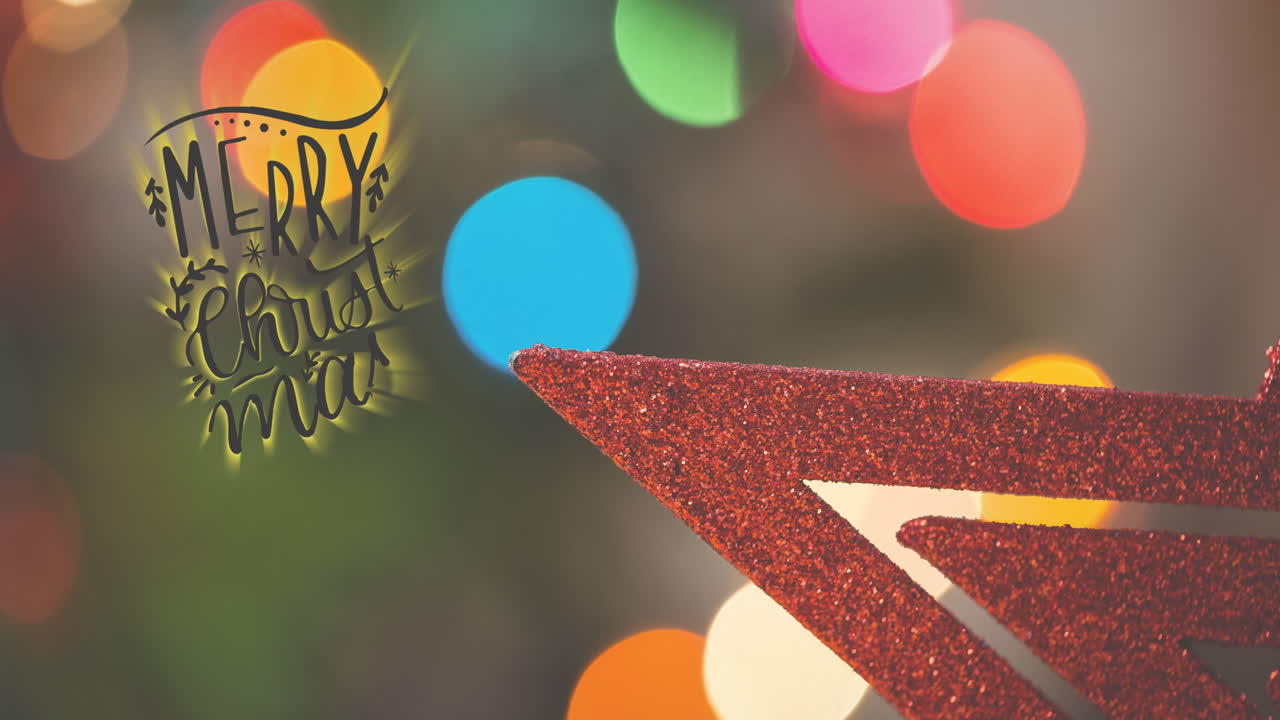 animación de felicitaciones de navidad texto sobre decoración de navidad