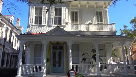 a beautiful facade of a house in new orleans louisiana