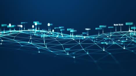 blockchain network and cyber security concept.