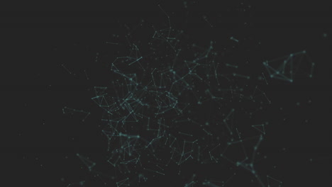 polygonal with connecting dots and lines