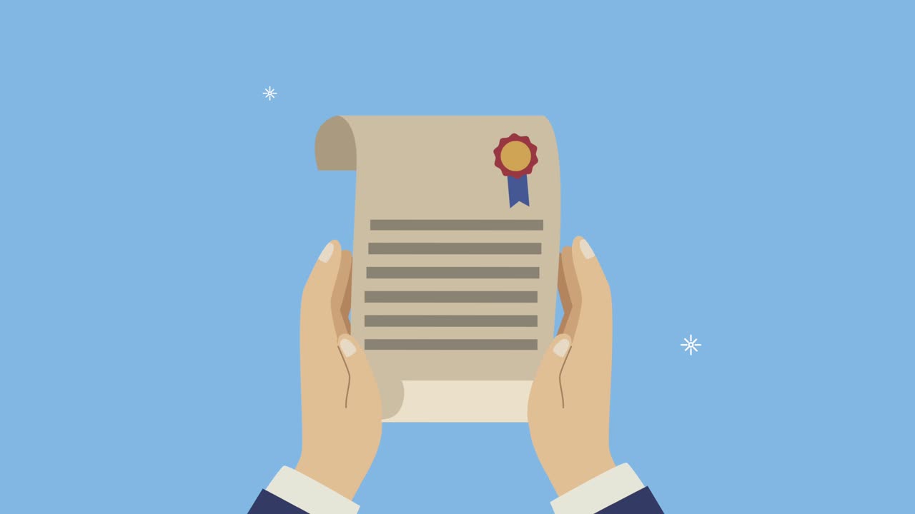 insurance service animation with hands lifting policy