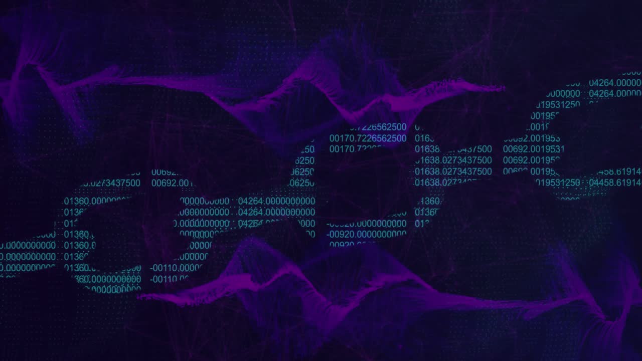 animación de la cadena de seguridad en línea y procesamiento de datos.