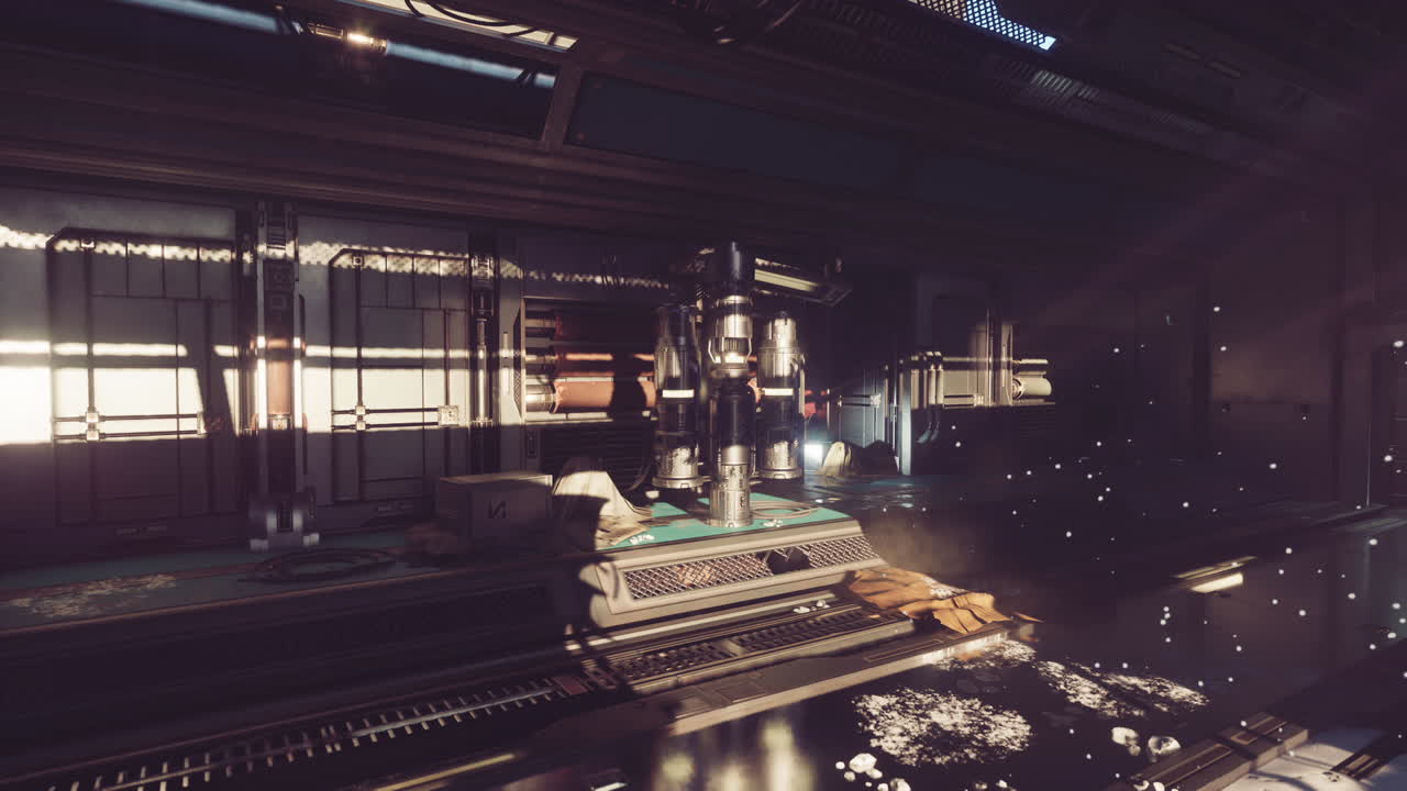 Complex industrial environment showcases advanced machinery in sunlight