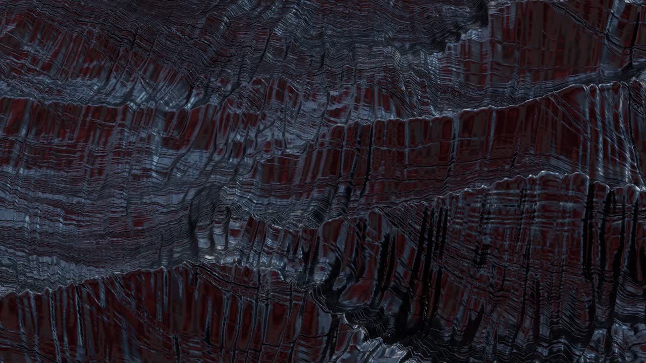 fondo abstracto negro. superficie desplazada detallada. superficie abstracta del planeta. textura de ruido. bucle de animación de renderización 3d. 4k uhd