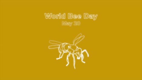 Abeja-Zumbando-En-El-Aire-Con-El-Día-De-La-Abeja-20-De-Mayo