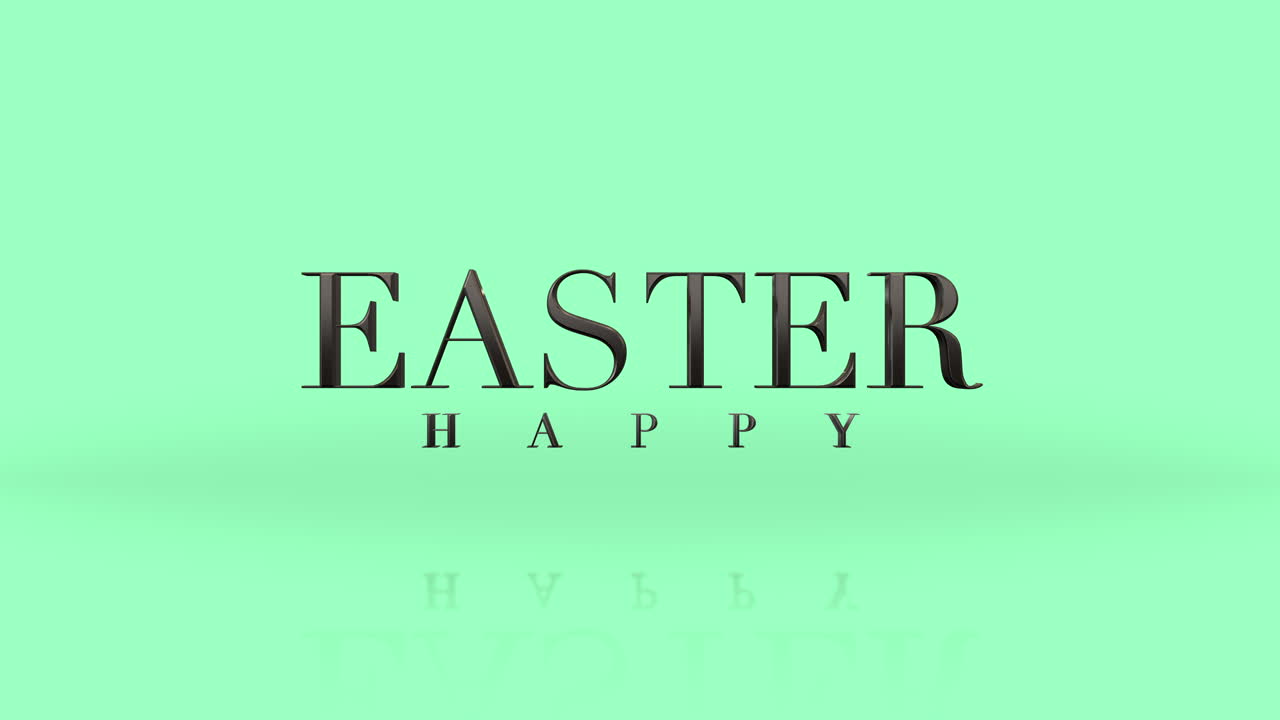 Eleganza e moda scritta Buona Pasqua su sfumatura verde