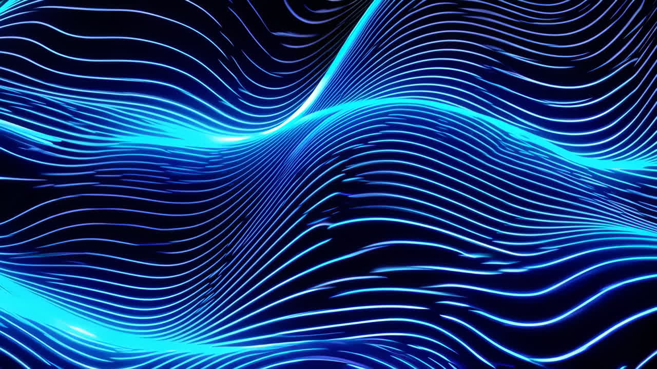 ondas azules brillantes abstractas