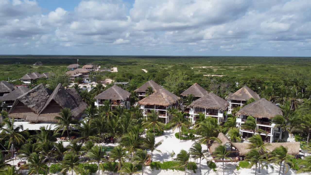 vista aerea hostal selina tulum