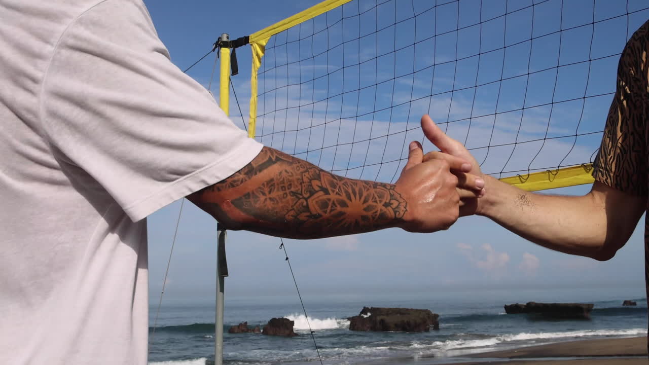 Friends giving fist bump.