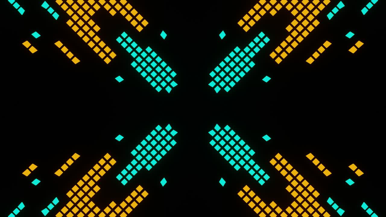 VJ Loop animation of pixel mosaic ver25