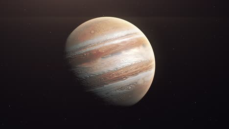 júpiter planeta vista estrella espacio