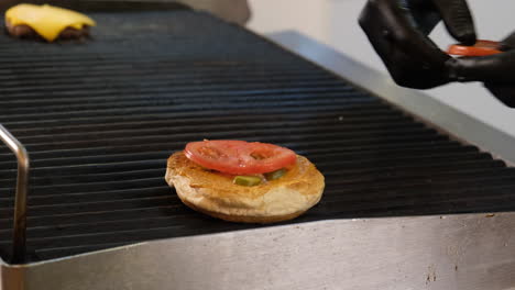 building the perfect burger: fresh ingredients on the grill