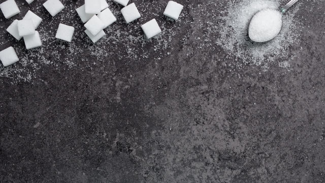 Text &bdquo;sugar free&rdquo; written on the black background