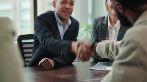 successful business meeting and handshake