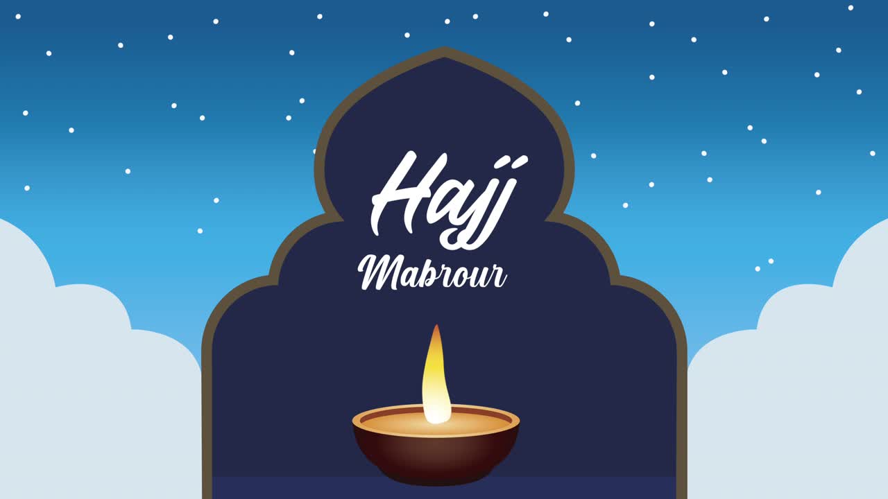 hajj mabrour celebrando las letras con una vela