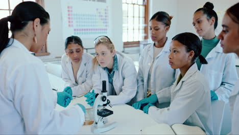 Classroom,-university-and-professor-with-students