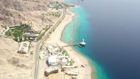 aerial view of the red sea, israel