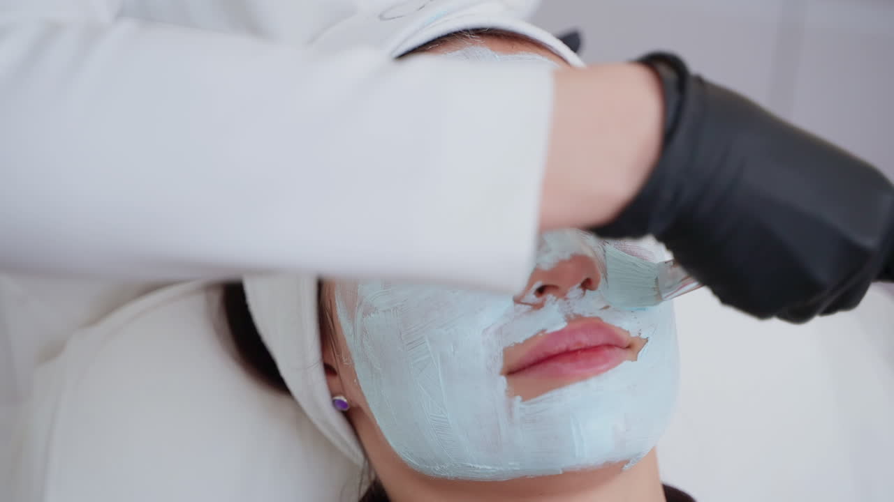 aplicación de máscaras faciales