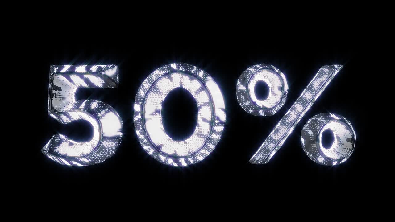 고립된 루프 반이는 50% 3d 렌더링