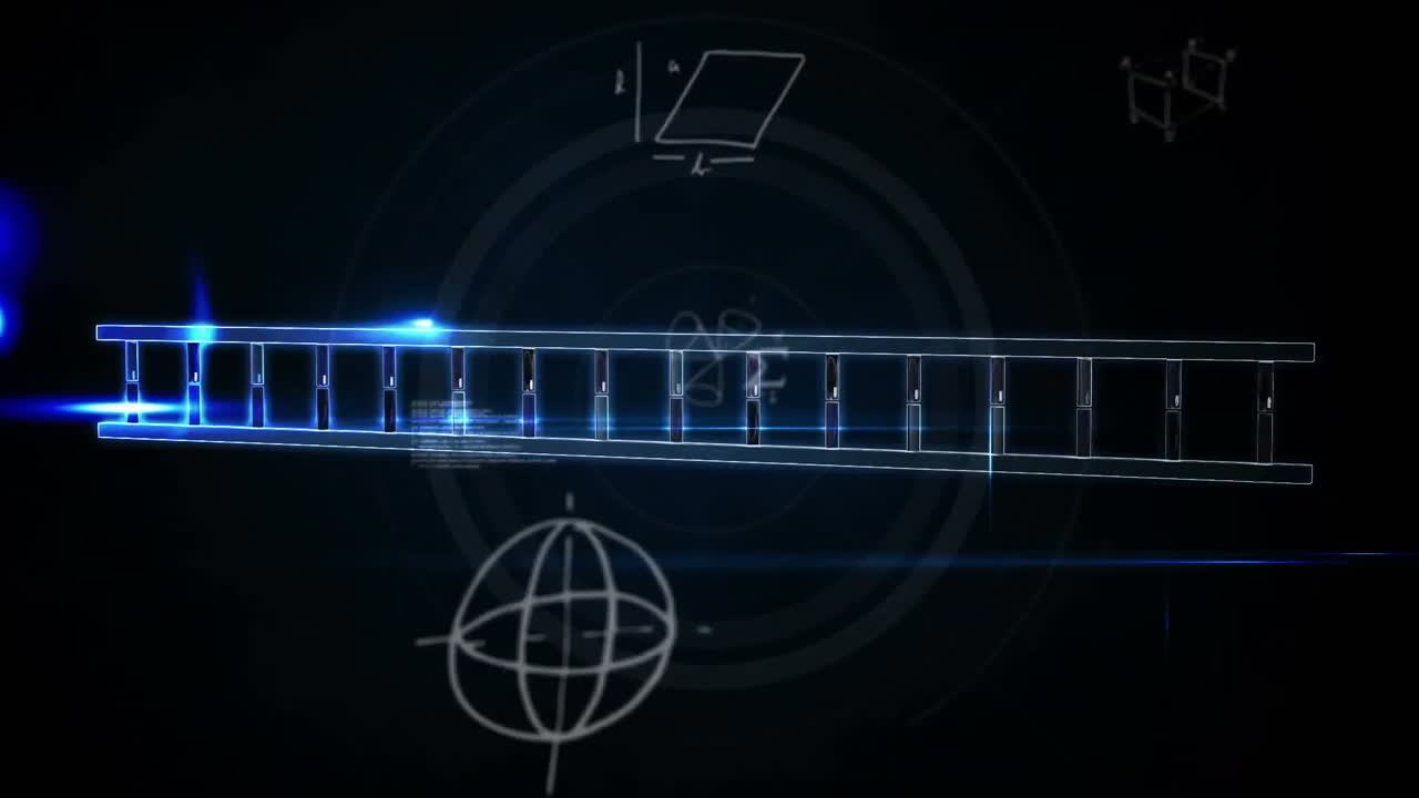 dna 가닥 회전 및 의료 데이터 처리의 애니메이션