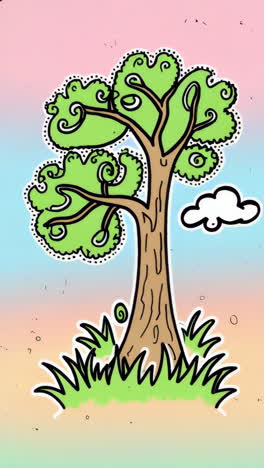 cartoon tree illustration