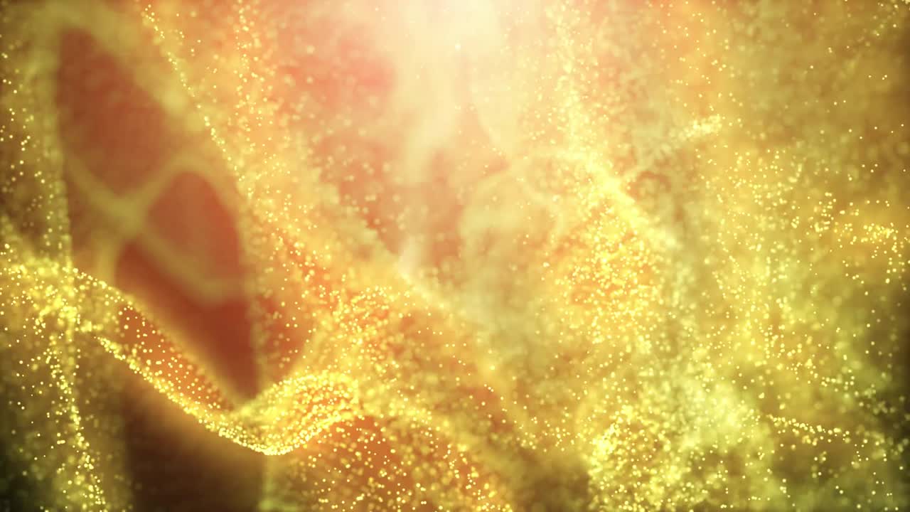 추상적인 배경 3d 렌더링: 무작위 크기의 혼란스러운 입자