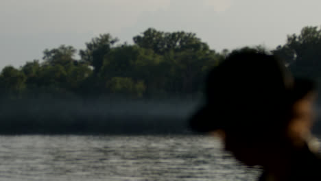woman by the river