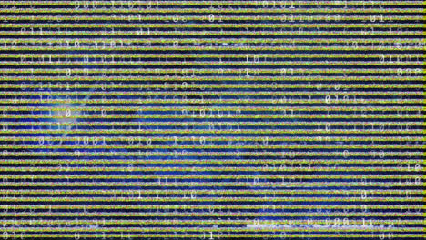 animation of interference over binary coding and light trails