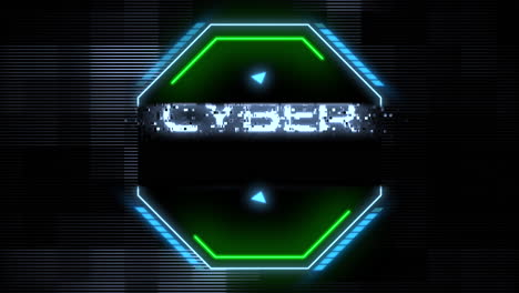 cyber monday on screen with hud elements