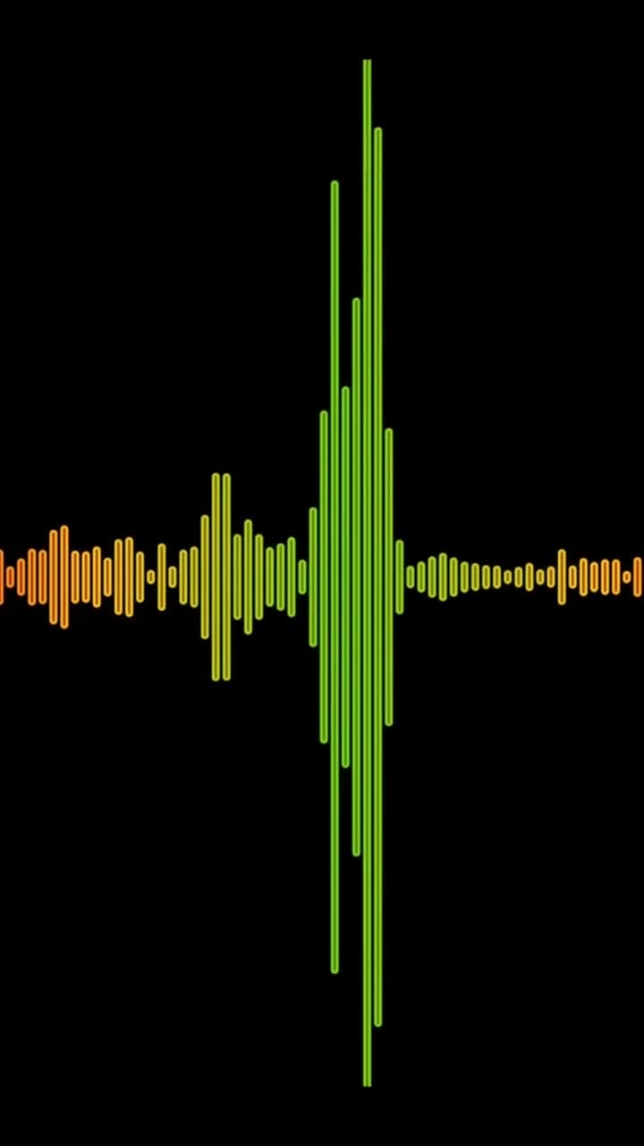 Colorful Audio Equalizer Animation on Black Background