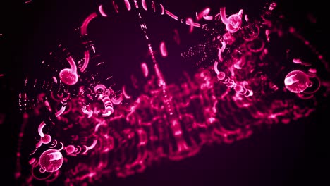 abstract deforming background animation – wireframe
