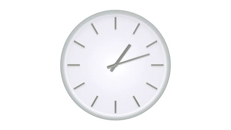 simple clock without numbers shows passing time.