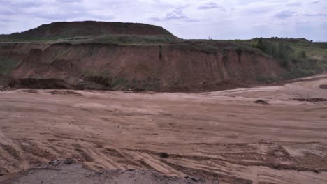 dump truck at a gravel pit