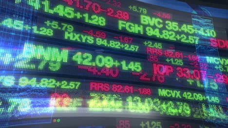 stock market tickers - digital data display background