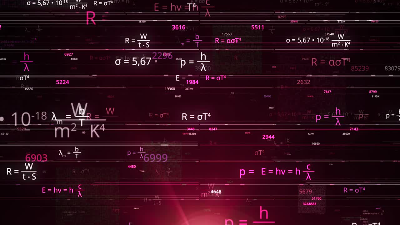 Abstract Mathematical Equations Visualized