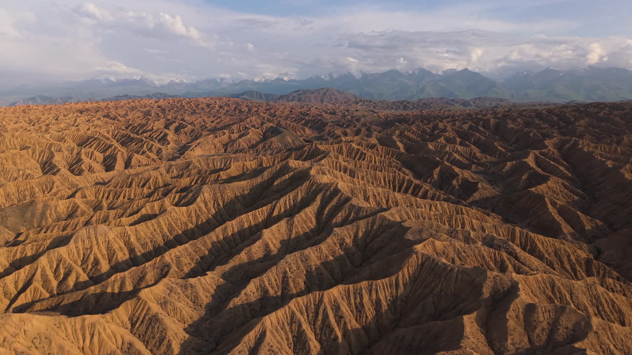 Mountains And Canyons In Kyrgyzstan - Aerial Drone Shot
